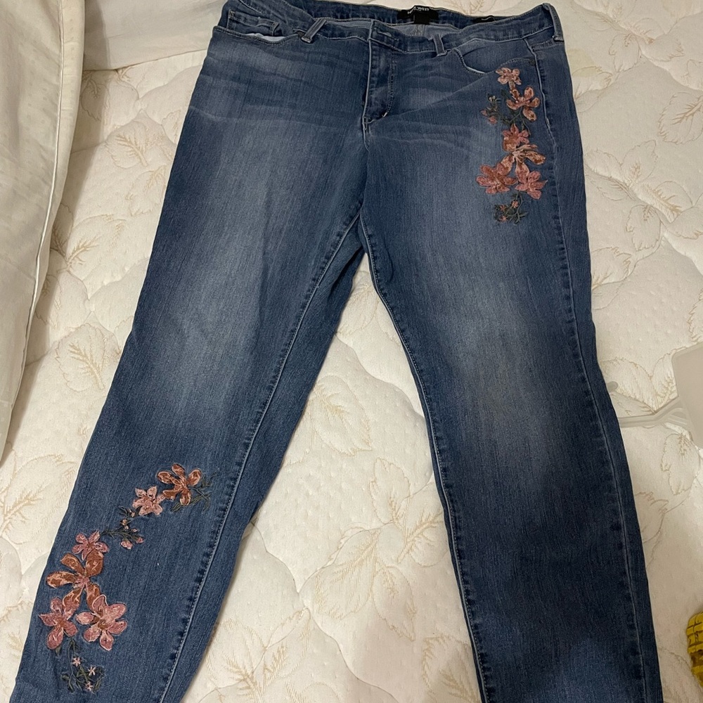 Nine West floral jeans